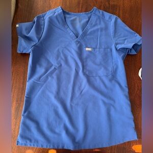 Figs Denim Blue Scrub Set